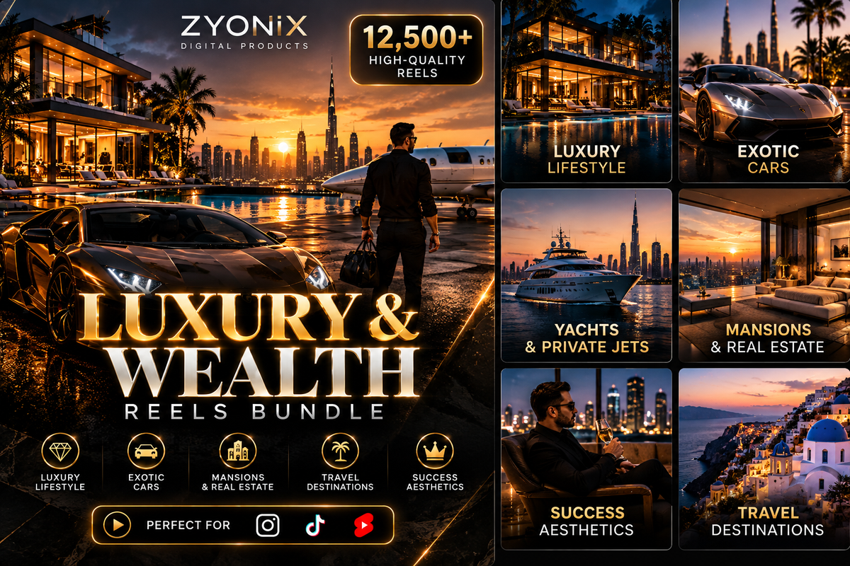 Luxury & Wealth Reels Bundle
